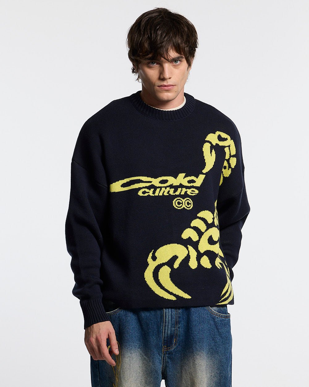 PRENDAS DE PUNTO POISON AZUL PESADO