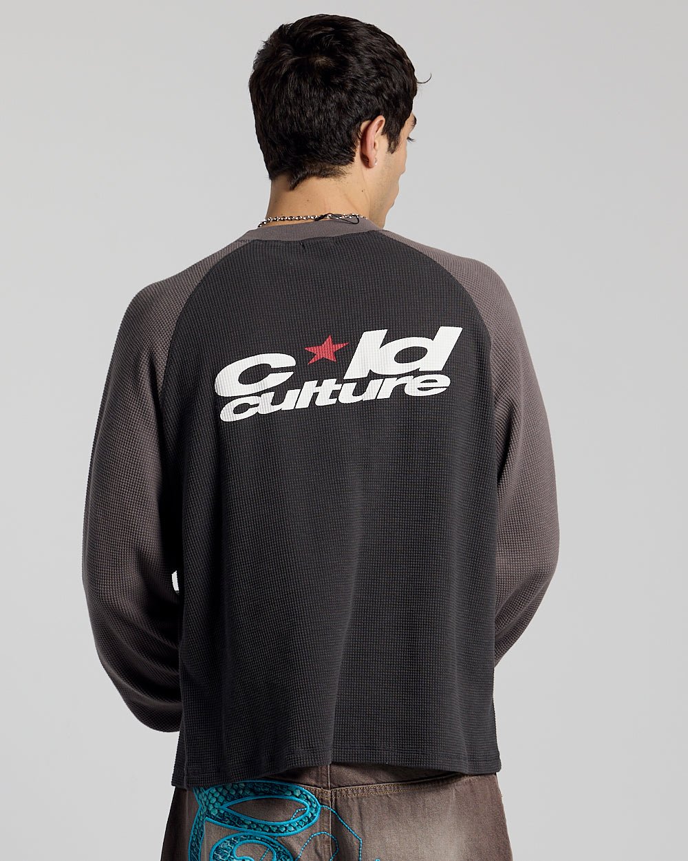 RANGLAN BICOLOR THERMAL LONGSLEEVE BLACK