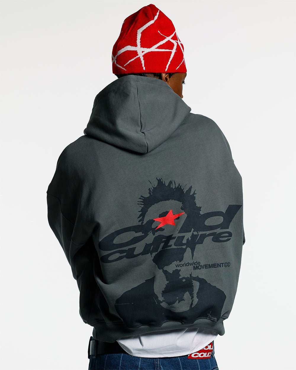 SUDADERA CON CAPUCHA REBELDE GRIS