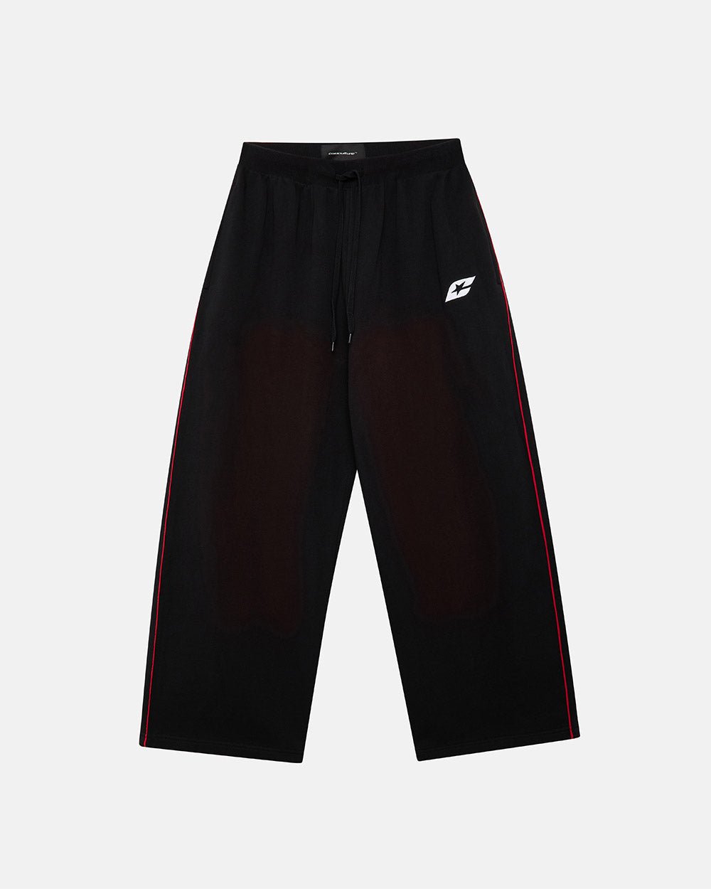 SAVAGE WASHED PANTS BLACK & RED