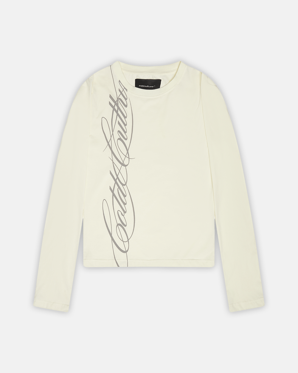 SCRIPT LONGSLEEVE TEE WHITE