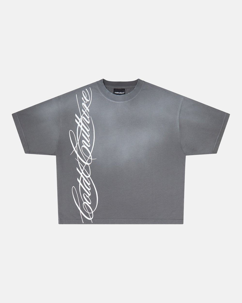CAMISETA SCRIPT GRIS ANTRACITA