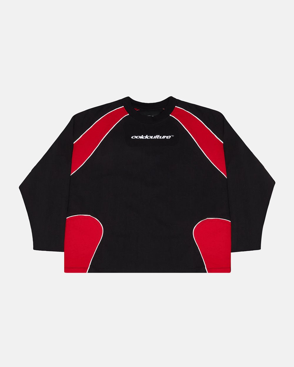SLIDER LONGSLEEVE TEE BLACK & RED