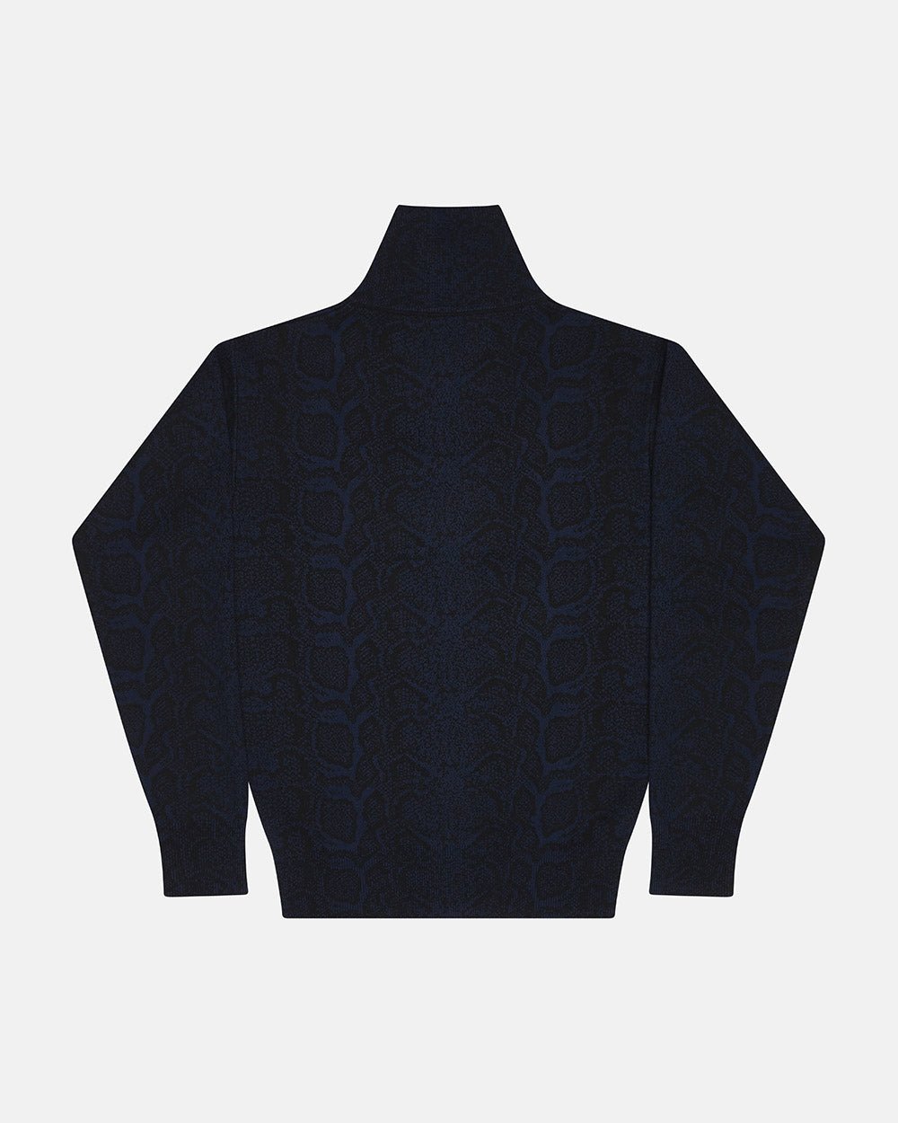 SNAKE ZIP KNIT DARK BLUE
