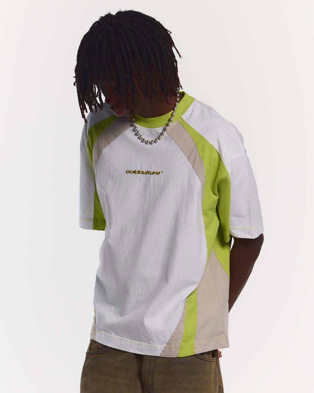 SPEED SPOKE TEE GREEN & GREY