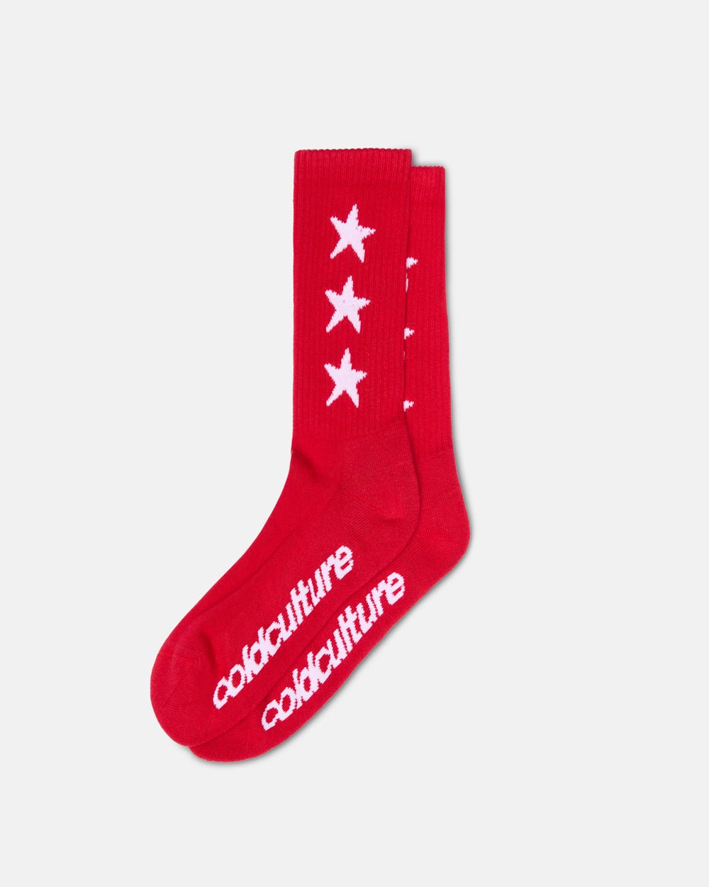 STARRY SOCKS FULL RED