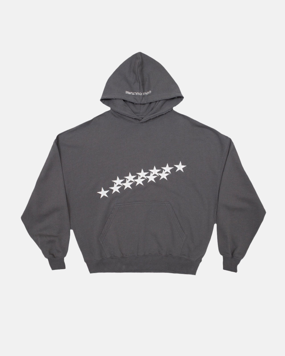 SUDADERA CON CAPUCHA ESTRELLAS GRIS POLVO