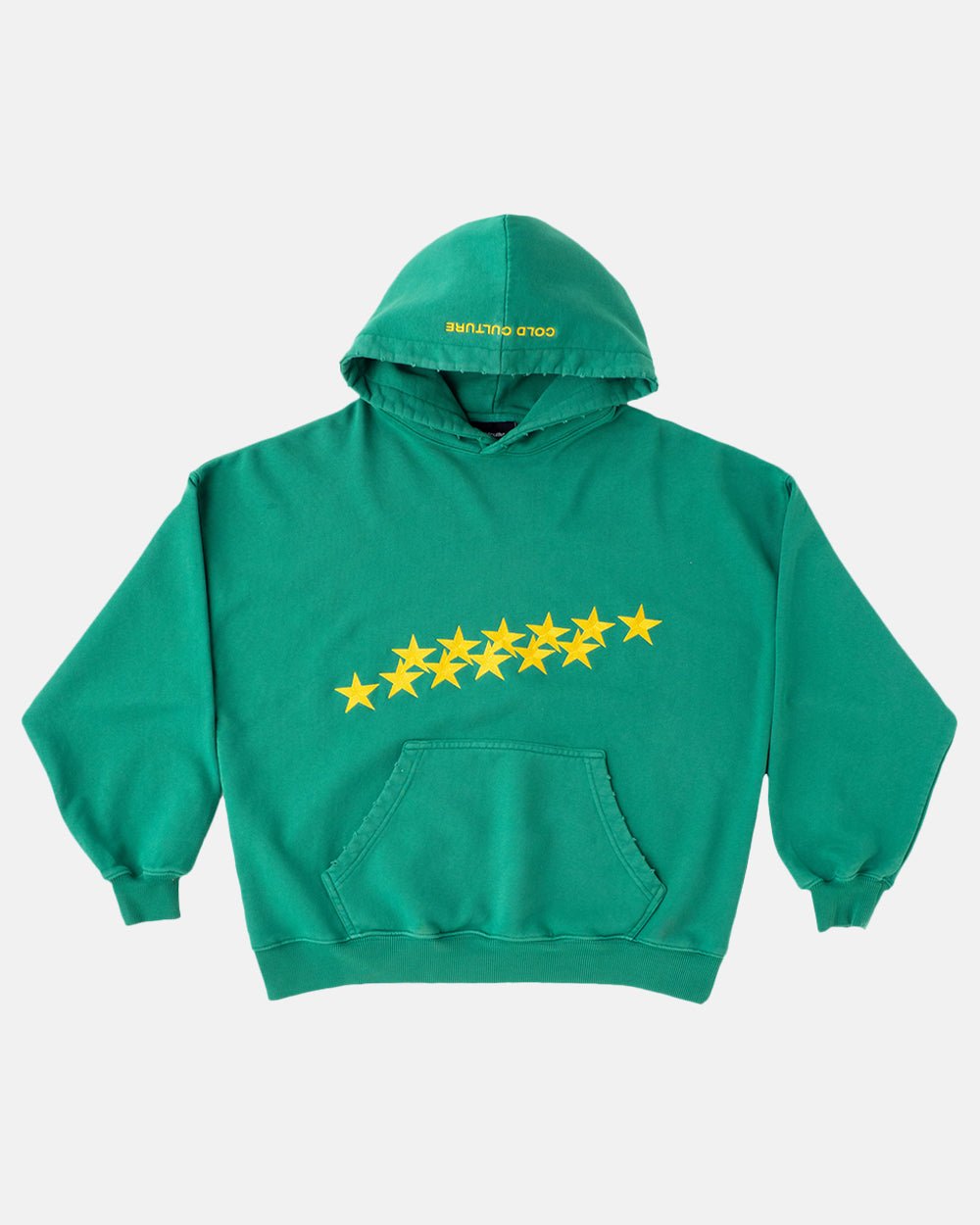 SUDADERA CON CAPUCHA ESTRELLAS ÁRBOL VERDE
