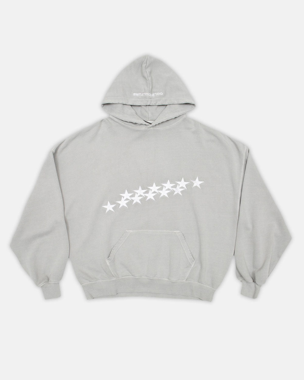 SUDADERA CON CAPUCHA ESTRELLAS GRIS PÁLIDO