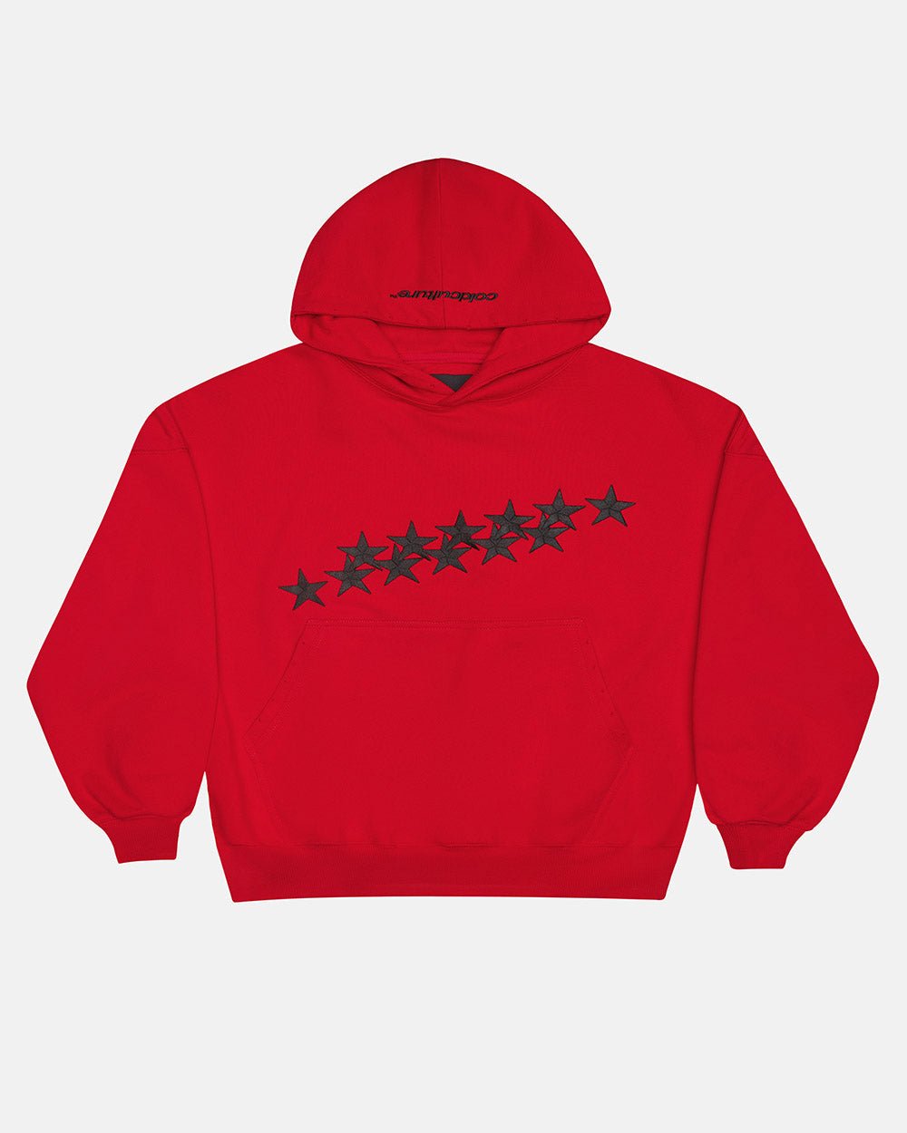 STARS HOODIE RED & BLACK