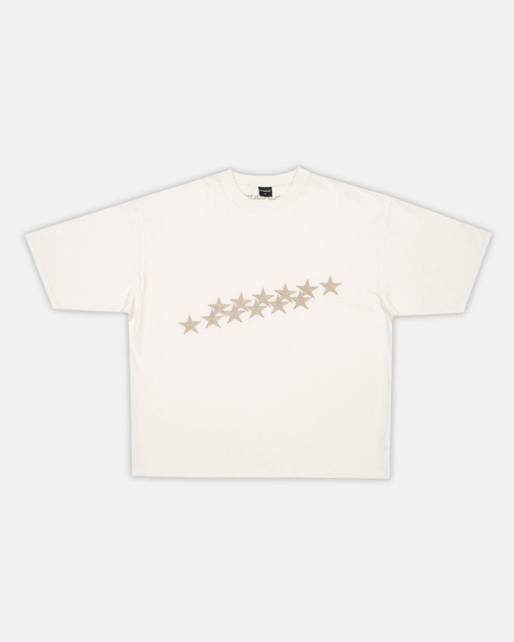 CAMISETA ESTRELLAS MARFIL BLANCO
