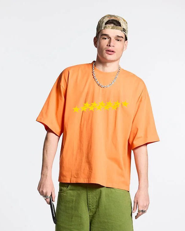 STARS TEE VIBRANT ORANGE