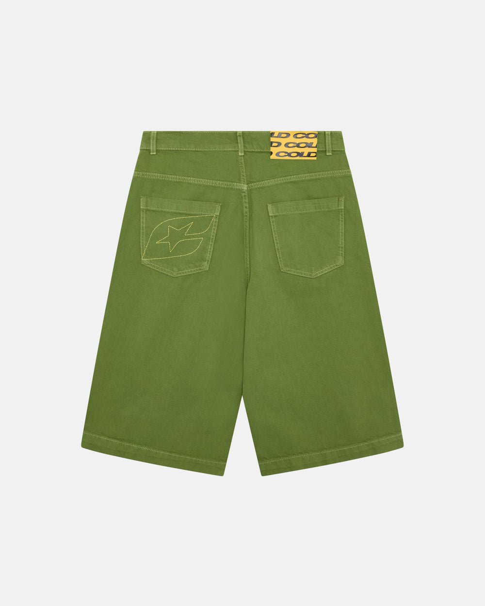 STITCHING JORTS CACTUS GREEN