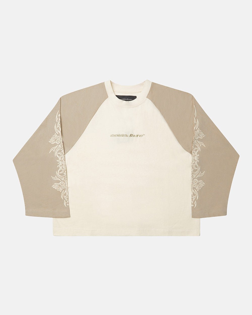 TRIBAL LONGSLEEVE GREY & OFF WHITE