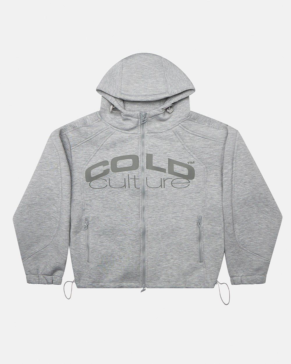 SCUBA ZIP HOODIE GREY