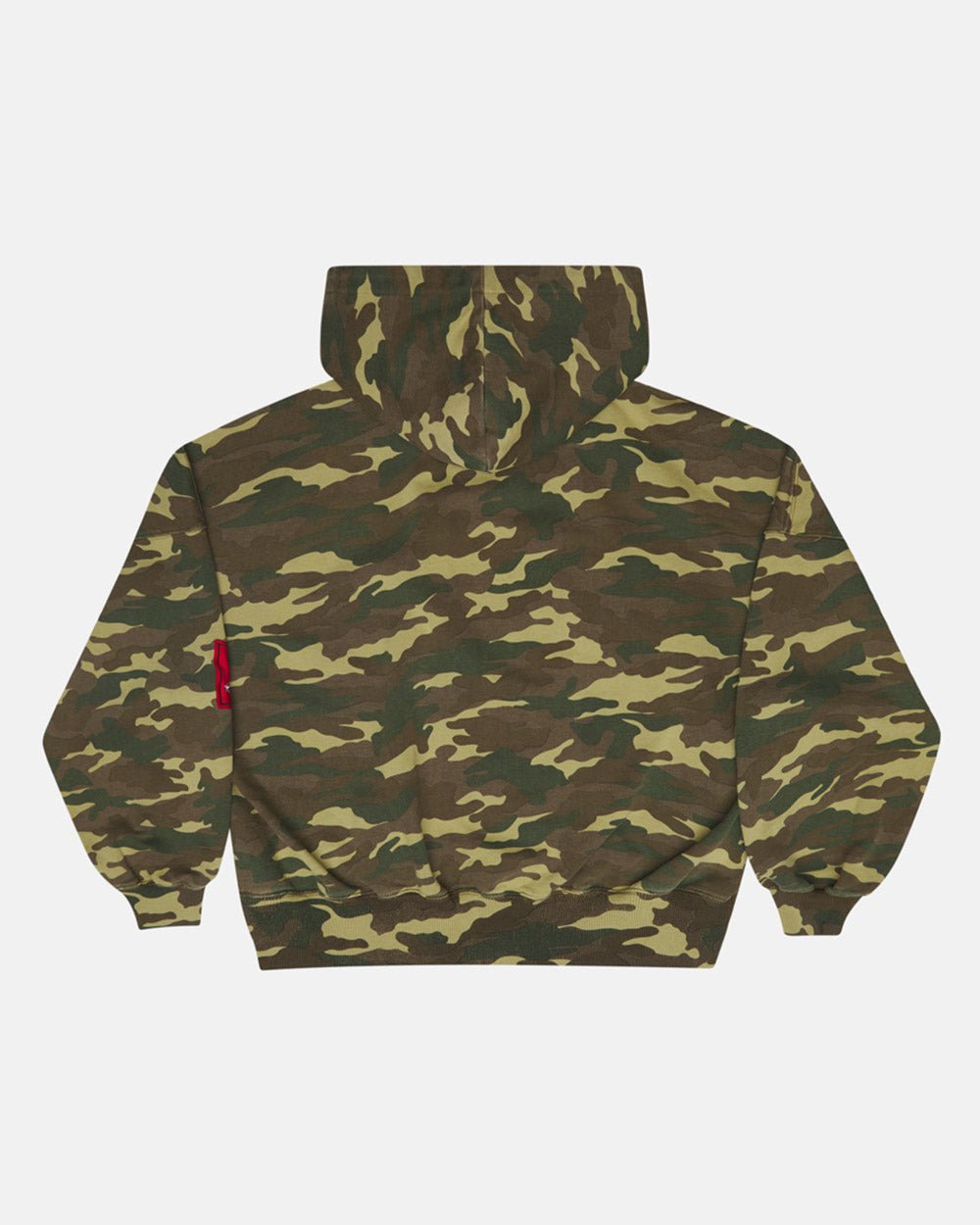 Sudadera con capucha y cremallera Walker, camuflaje verde