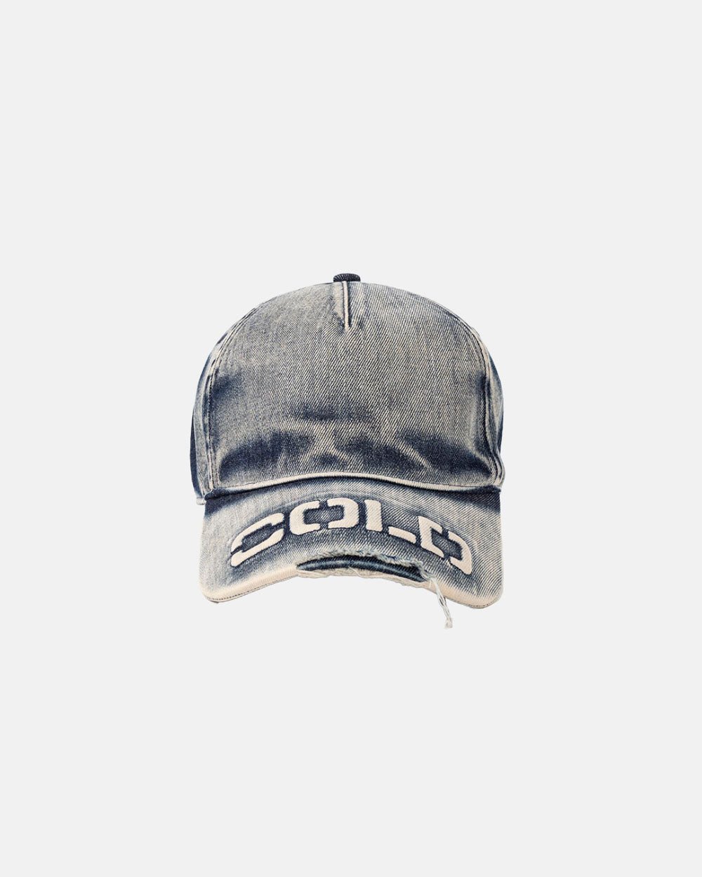 WASHED PROGRESS LOGO CAP HEAVY BLUE