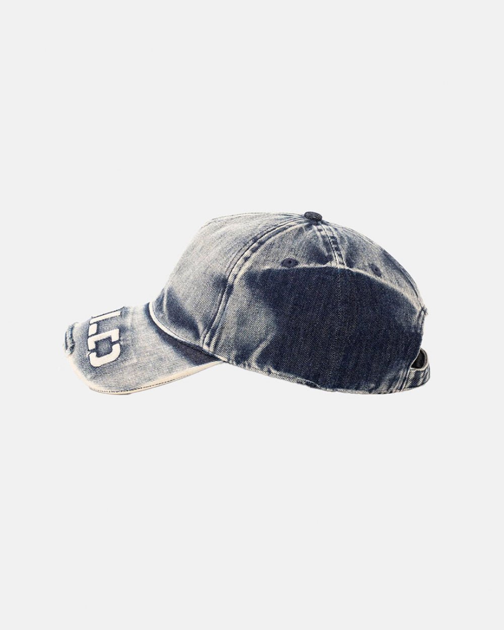 WASHED PROGRESS LOGO CAP HEAVY BLUE
