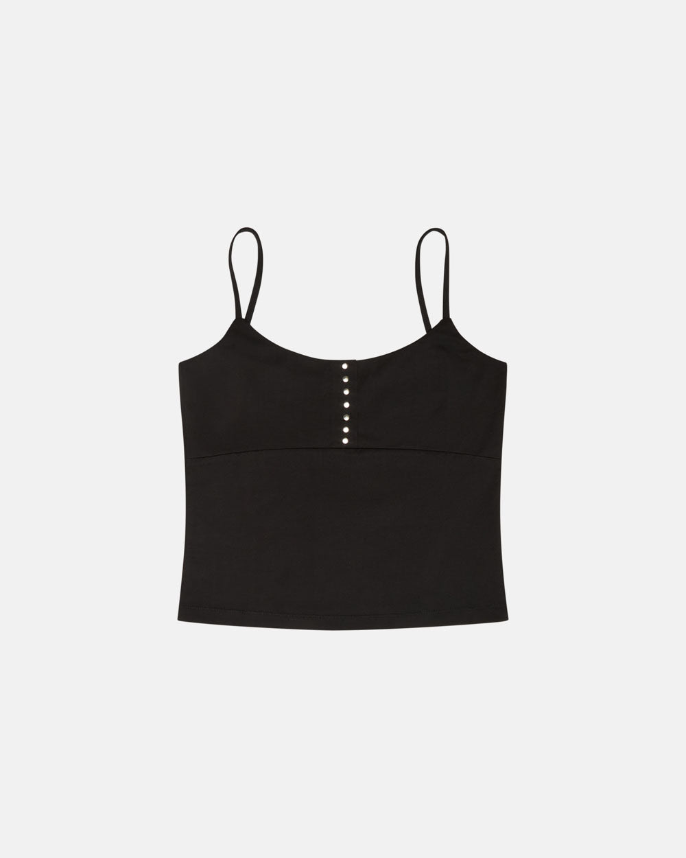 WHISPERS VEST TOP BLACK