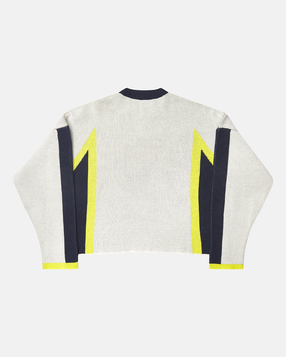 WINNER KNIT BEIGE, DARK BLUE & YELLOW