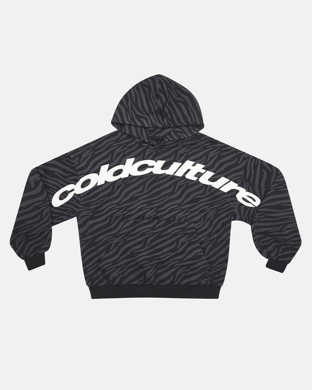 ZEBRA HOODIE BLACK